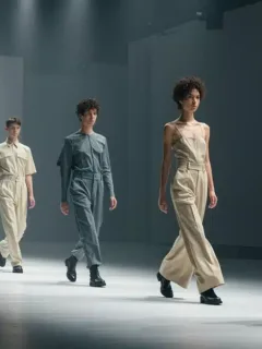 Models on runway showcasing 2026 fashion silhouettes