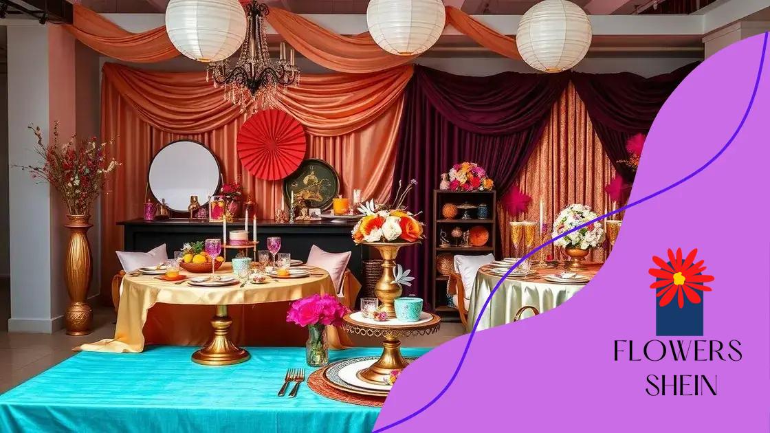how to incorporate Shein décor in your celebrations