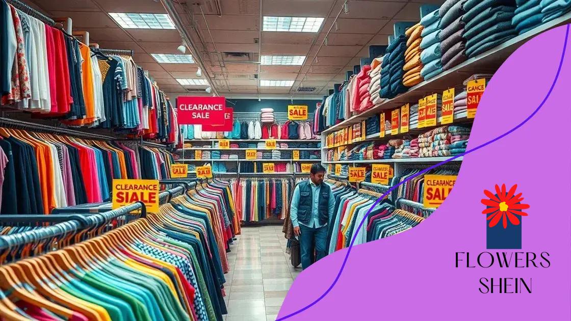 Popular categories to check during clearance