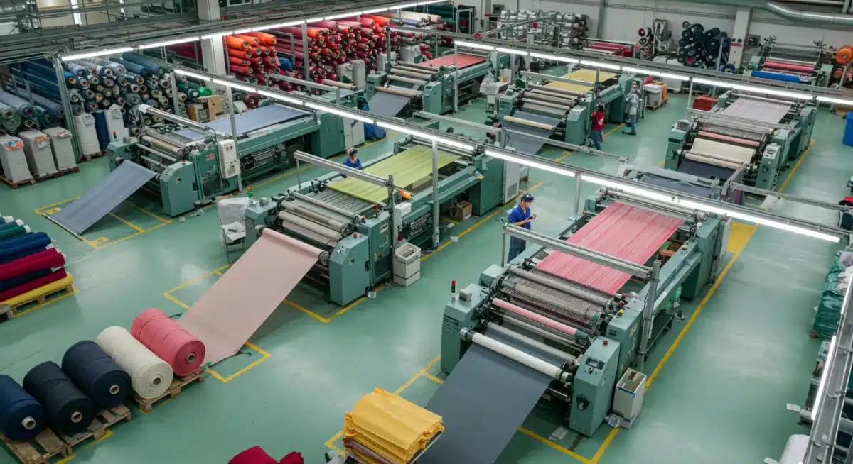 Automated textile manufacturing process focusing on sustainable apparel production